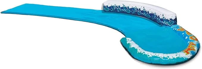 BANZAI: Speed Curve Water Slide, Multi-Colored, 12 X 2.5 X 14 inches, Ages 5 and up