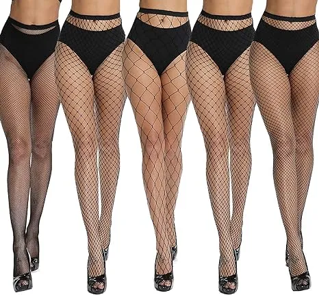 Akiido High Waist Tights Fishnet Stockings Thigh High Stockings Pantyhose