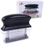 Meat Tenderizer with 48 Stainless Steel Ultra Sharp Needle Blades Heavy Duty Cooking Machine for Tenderizing Beef, Turkey, Chicken, Steak, Veal,