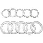 Rear Differential Fill and Drain Plug Gaskets Crush Washers Seals Rings Fits for Honda Accord Acura Civic Ridgeline Odyssey CRV CR-V Pilot Fit Element, Replaces for the Part# 94109-20000 90471-PX4-000