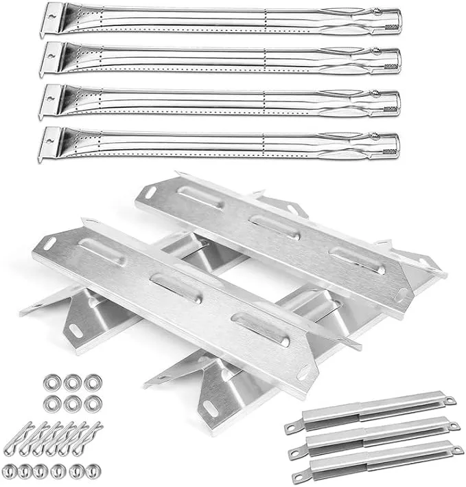 Hisencn Grill Parts Kit for Kenmore,,,,,,, Grill Burner Tube, Heat Plate Shield,