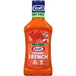 Kraft Dressing, Fat Free, Creamy French - 16 fl oz