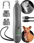 Dog Nail Grinder with LED Light, Rechargeable Dog Nail Grinder for Large Dogs...