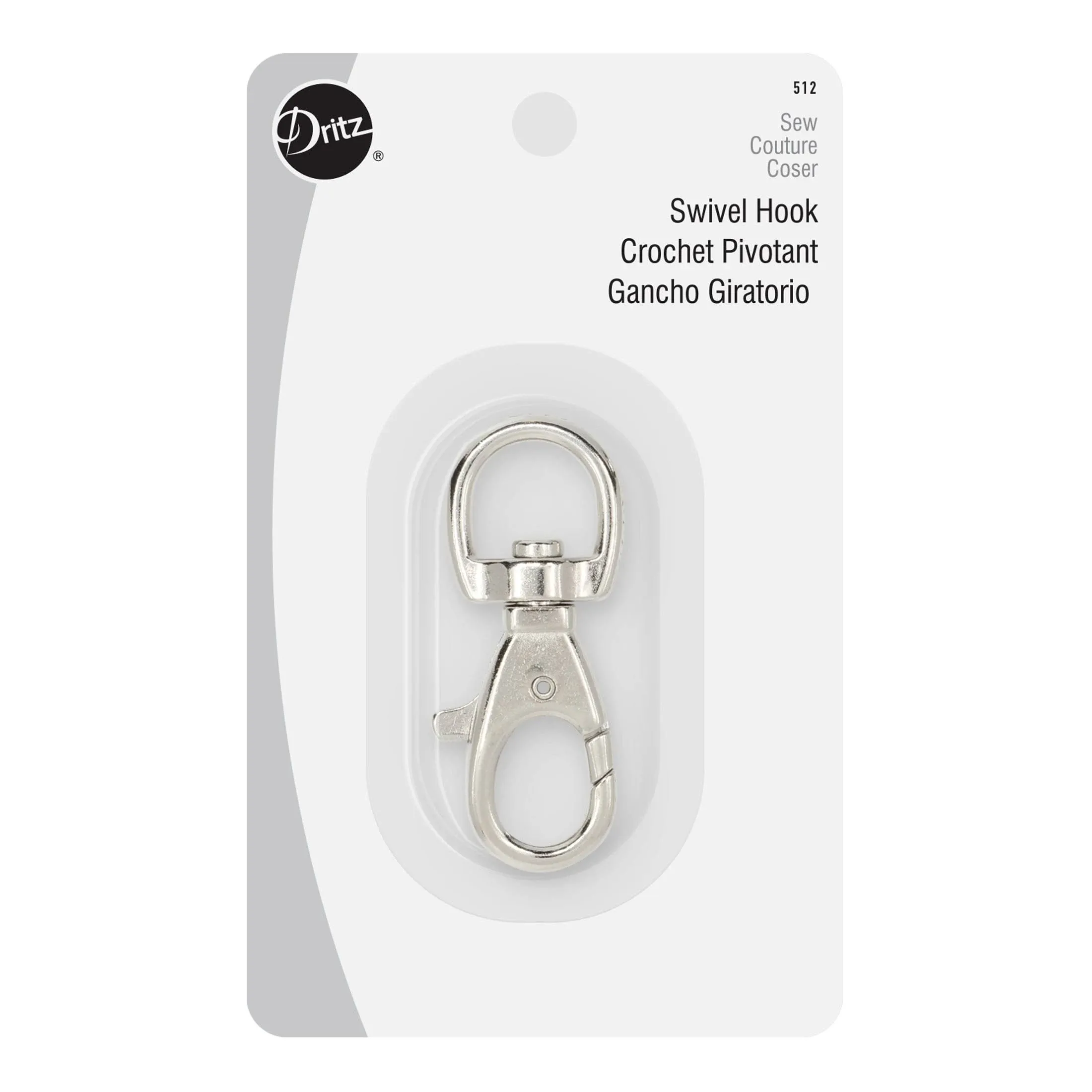 Dritz Swivel Hook-Nickel, 512