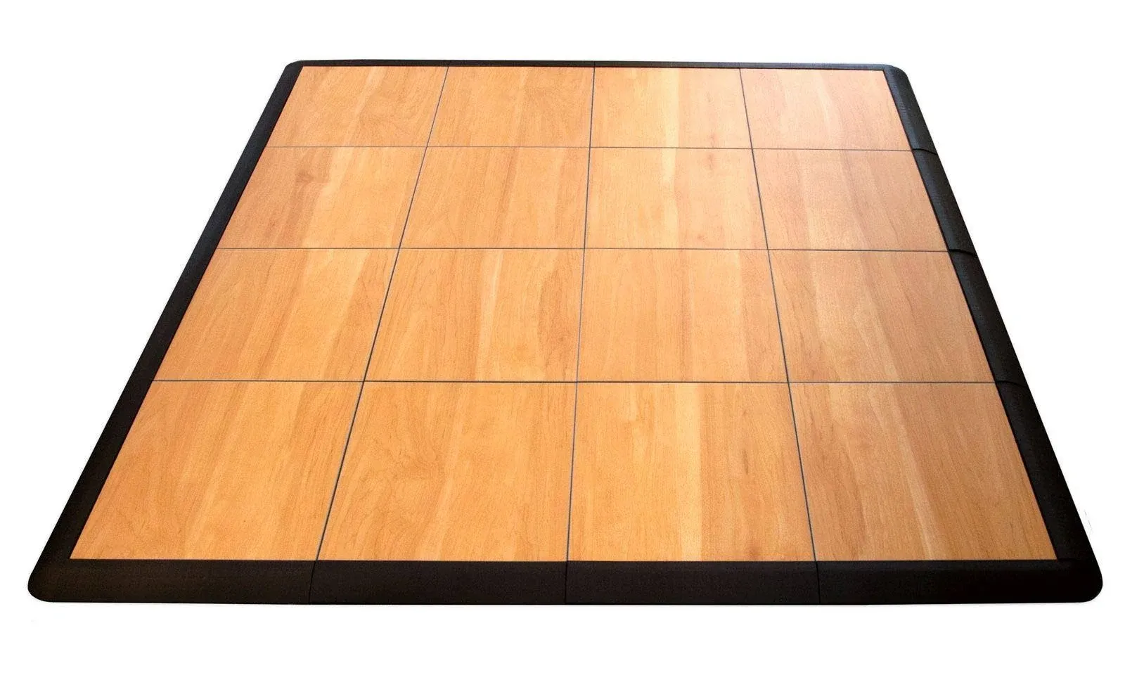 Big Floors 4X4MAPLEFLOOR Interlocking Lightweight Plastic Modular Dance Floor Ki