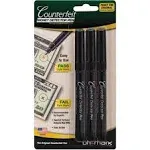 Dri-Mark Money Counterfeit Bill Detector Pen for Use w/U.S. Currency, 3/Pack