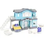 Green Toys House Playset, Blue - 10 Piece Pretend Play, Motor Skills, Language & Communication Kids Role Play Toy. No BPA, phthalates, PVC. Dishwasher Safe, Recycled Plastic, Made in USA.