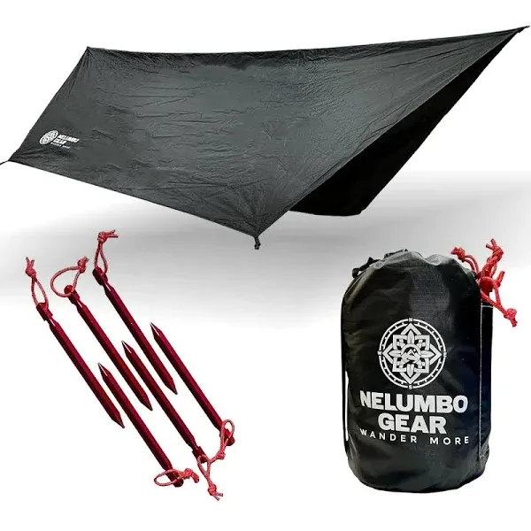 Nelumbo Gear - Camping Tarps Waterproof - Hammock Tarp Rain Fly - Backpacking...