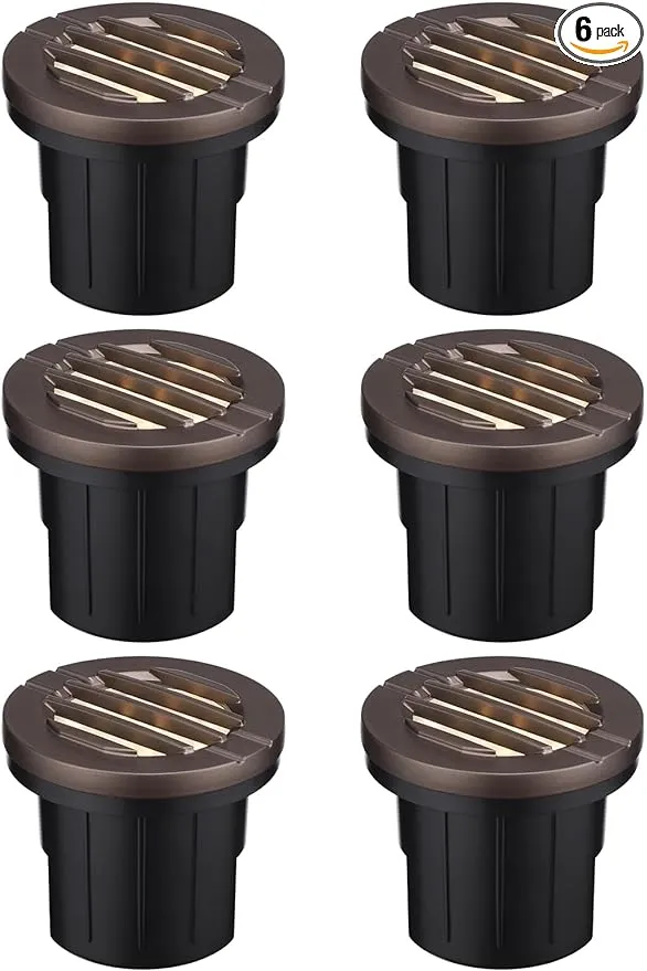 LEONLITE 6W LED Well Lights Landscape In Ground Lighting Oil-Rubbed Bronze 