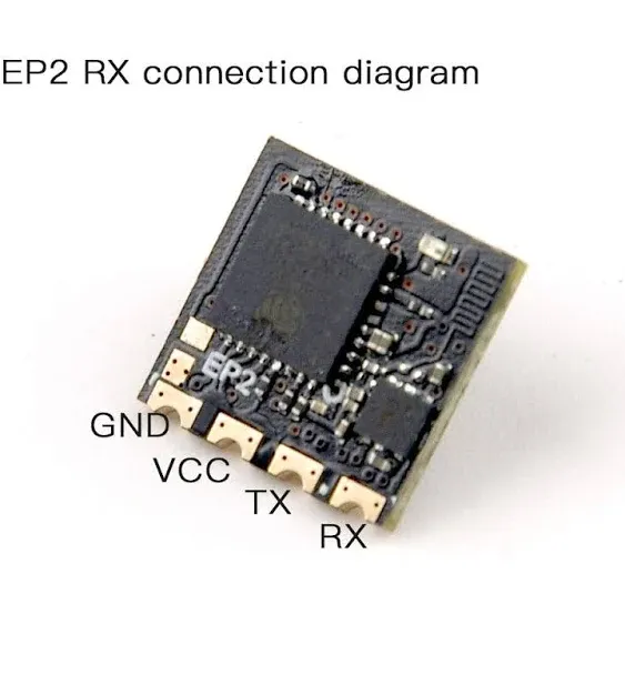 Happymodel ELRS PP 2.4GHz RX SX1280 EXPRESSLRS Nano Long Range Receiver (EP2 RX)