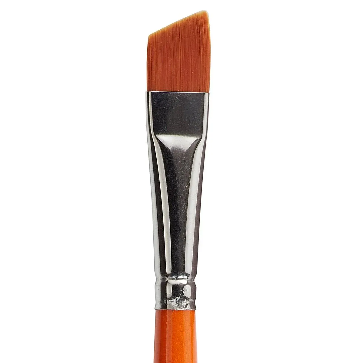 KINGART Premium Radiant 6400-1/2 Angular Shader Series Artist Brush, Synthetic Taklon Hair, Short Handle, for Acrylic, Oil and Watercolor Painting, Size 1/2"