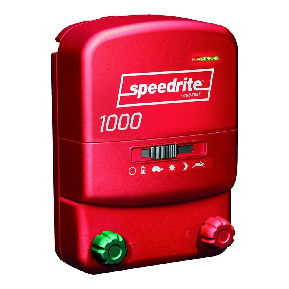 Speedrite 1000 Energizer 10 Mile Fence Charger. AC/DC Powered 40 Acres