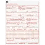 TOPS™ CMS-1500 Medicare/Medicaid Forms for Laser Printers, One-Part (No Copies), 8.5 x 11, 250 Forms Total