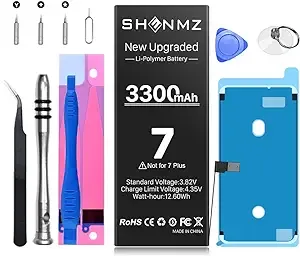 SHENMZ 3300mAh Battery for iPhone 7, 2023 New (Upgraded) Replacement Battery... 