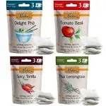 MILLIE'S SIPPING BROTH Steepable Sipping Broth with Vegetables and Savory Seasonings; Snack Urges, Intermittent Fasting | Vegan, Keto, Gluten Free, All natural | (4 Pack Assortment - 12 Broth Bags)