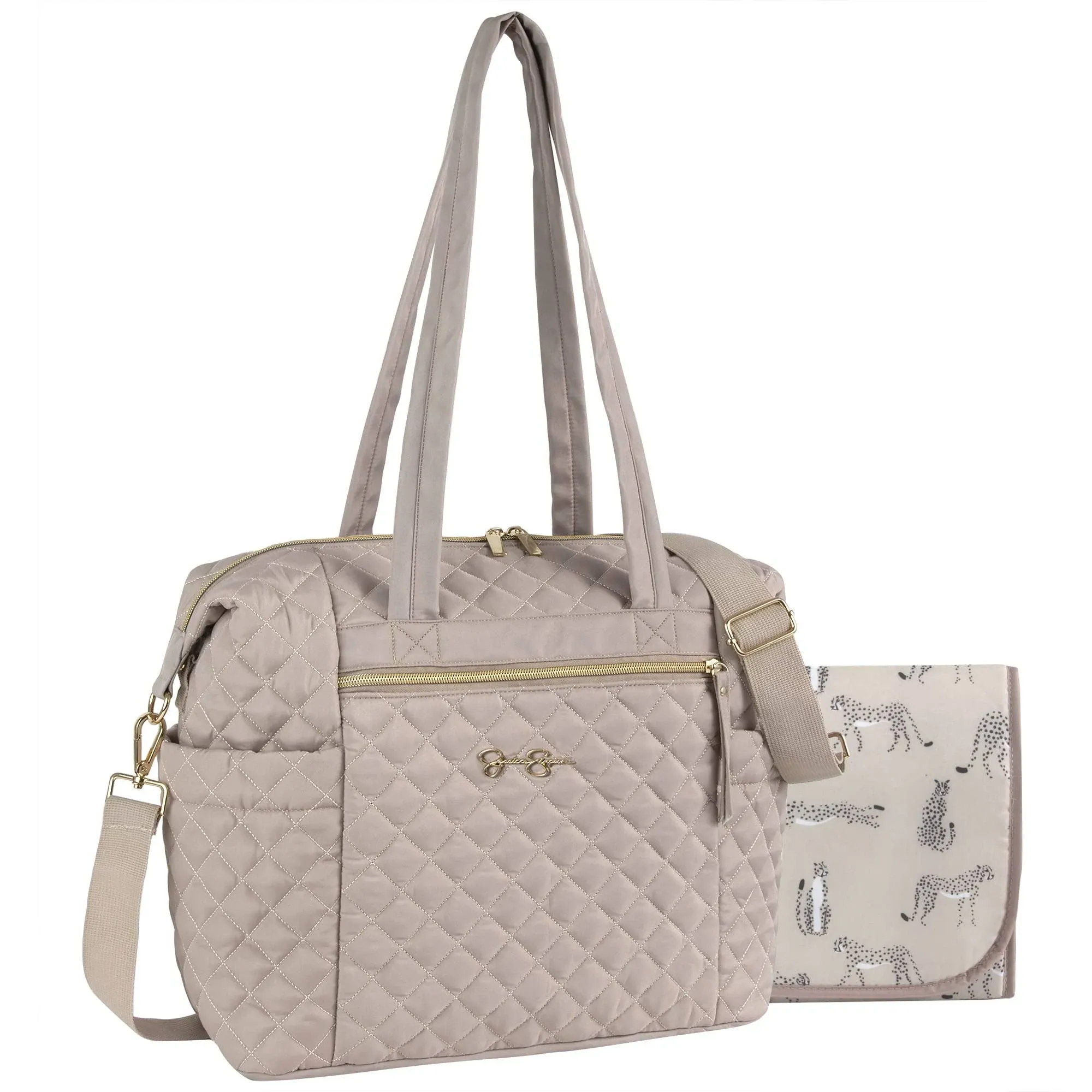 Jessica Simpson Quilted Tote - Taupe