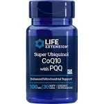 Life Extension Super Ubiquinol CoQ10 with BioPQQ 100 mg  -  30 Softgel