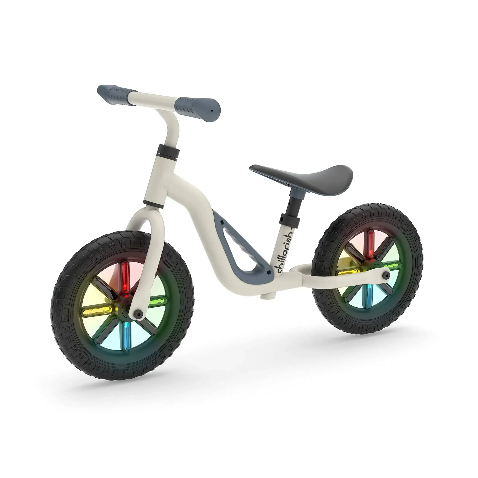 Lightweight Balance Bike with Carry Handle and Light-up Wheels, Adjustable Seat