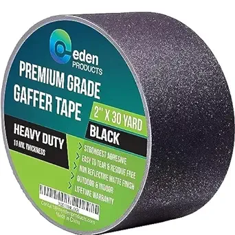 Professional Grade Gaffer Tape 2 inch x 30 Yards by EdenProducts, Strongest on ...