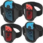 [4 Pack] Switch Leg Strap for Nintendo Switch Sports, TGDPLUE Switch Soccer Leg Straps Compatible with Switch Sports/Ring Fit Adventure, Two Size