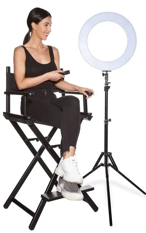 Inkeltech Ring Light 18 Inch 60 W Dimmable LED Stand Adjustable 3000-6000 K Color Temperature