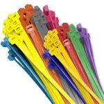 Electriduct Nylon Cable Ties - 11&#034; Self-Locking Zip 11 Inch, 10 Colors 