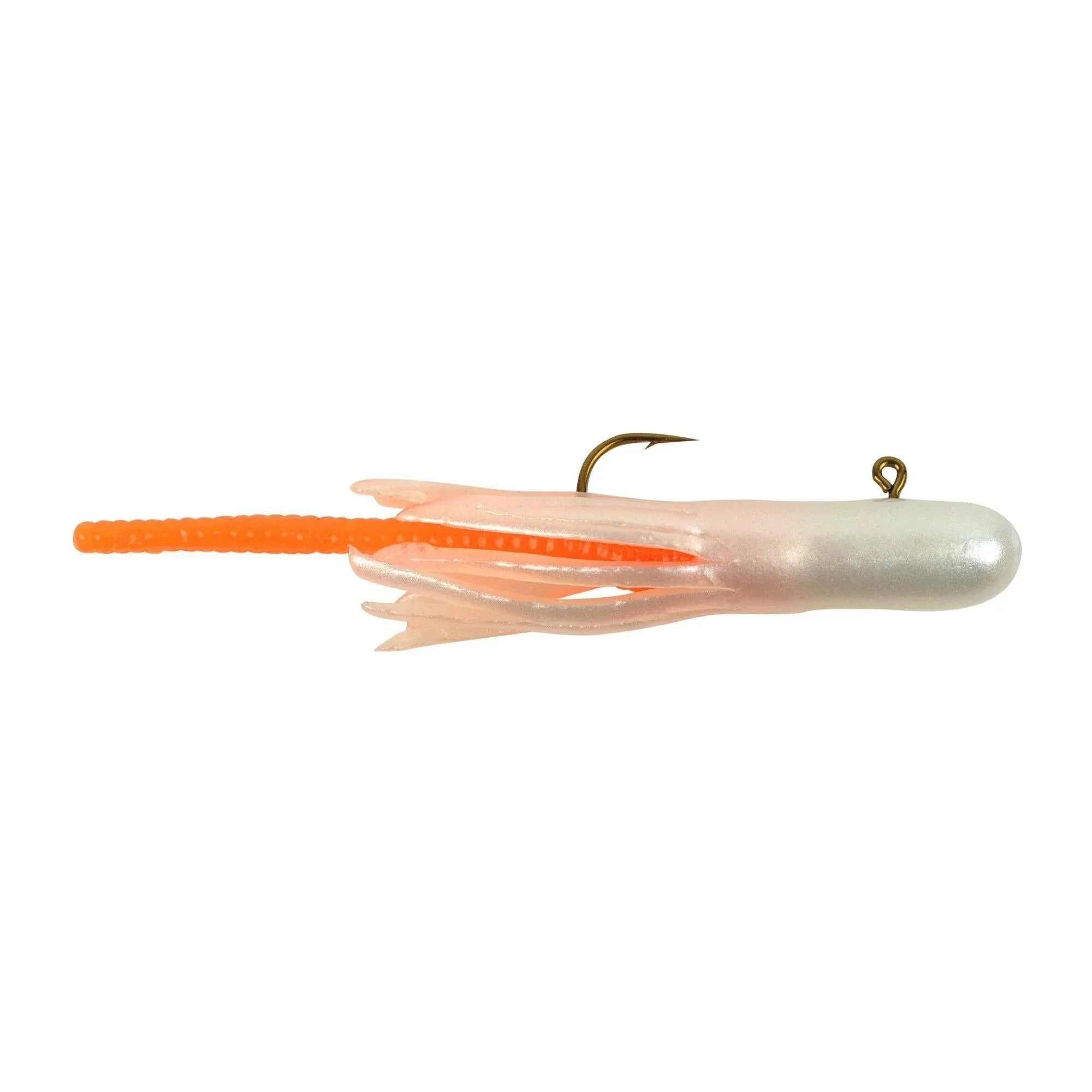 Berkley PowerBait Pre-Rigged Atomic Teasers Tube Bait - Pearl Orange, 1/16oz, 3pk