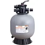 VEVOR Sand Filter, 22-inch, Up to 55 GPM Flow Rate, Above Inground Swimming Pool Sand Filter System with 7-Way Multi-Port Valve