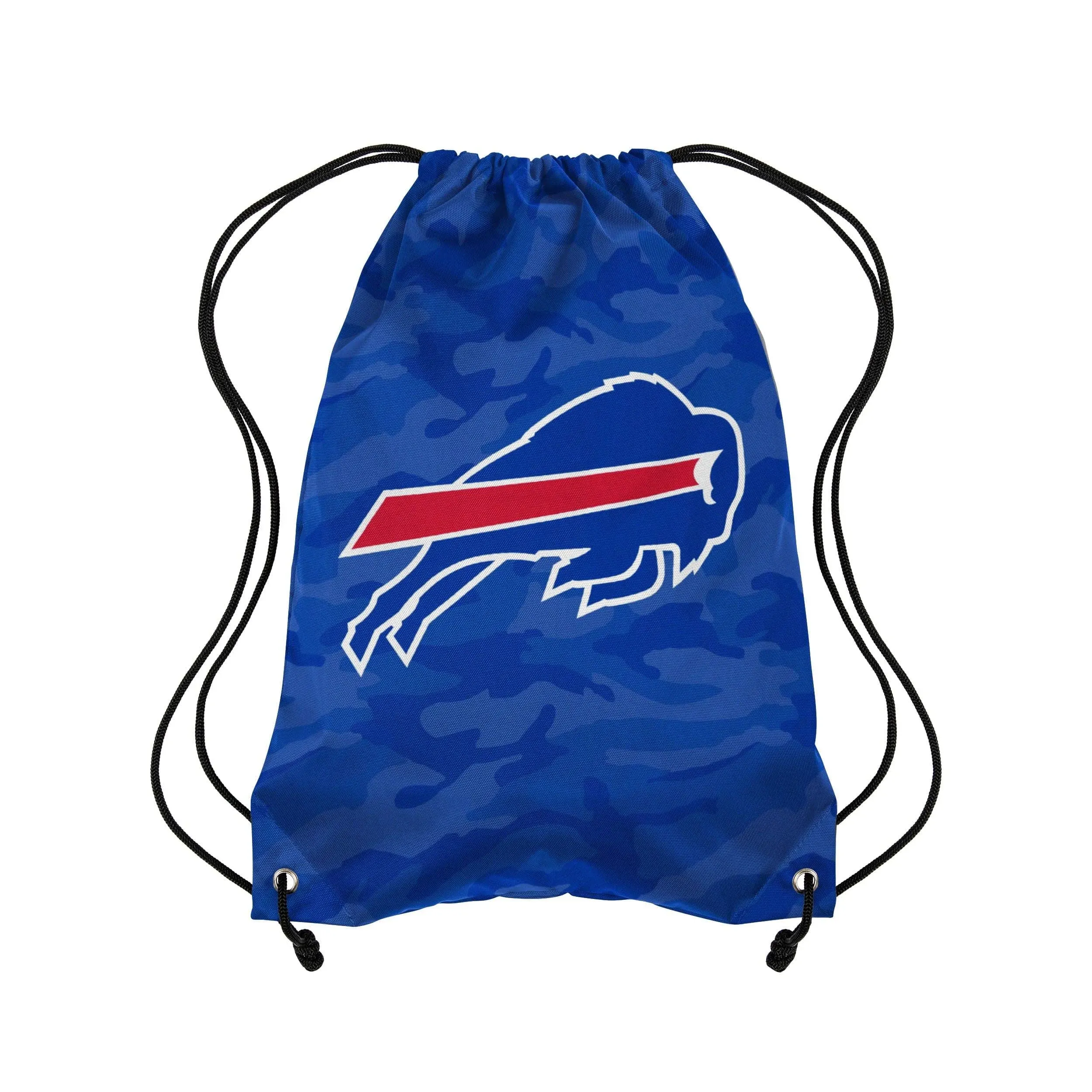 Buffalo Bills NFL Big Logo Camo Drawstring Backpack