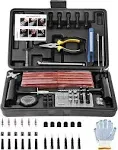 Tire Repair Kit, 102 Pcs Heavy Duty Tire Plug Kit for Car, Universal Tire Patch 