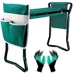 Garden Kneeler and Seat with Tool Bag and Pouch