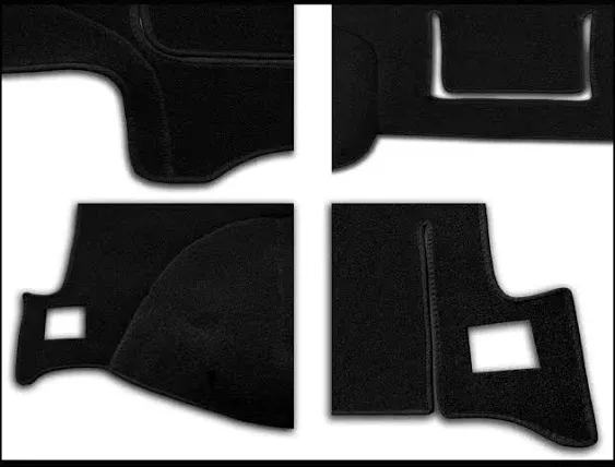 Dash Cover Mat Custom Fit for Toyota Tacoma 2005-2015, Dashboard Cover Pad Carpet Protector (Black) F97