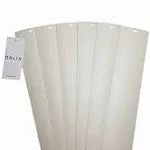 Dalix PVC Vertical Blind Replacement Slat 82 1/2 x 3 1/2 (6 PK, Ivory)