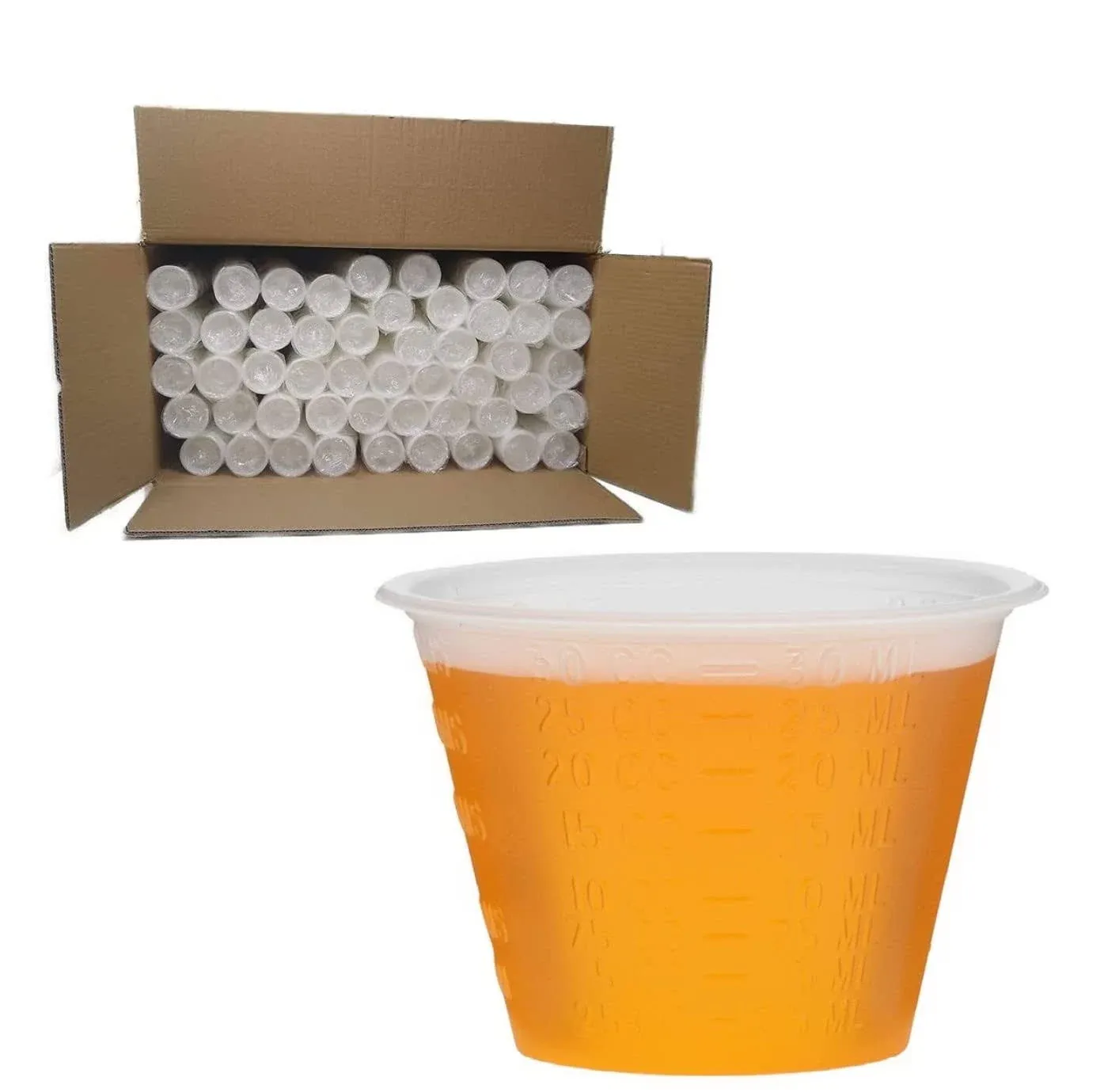 Plastic Medicine Cups 5000 Small Disposable Graduated 1 oz Measuring Cup with ...