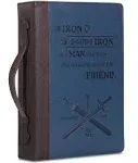 - Bible Cover, Large, Faux Leather Bible Cover, Bible Cover for Men, Bible