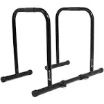 ProsourceFit Dip Stand Station, Ultimate Heavy Duty Body Bar- Black