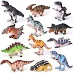 Dinosaur Wind Up Toys, 12 PCS Dino Toys for Birthday Gifts Bulk Flip Walking Jumping Clockwork,Dinosaur Theme Party Favors,Kids Prizes,Treasure Box Toys,Dinosaur Toys for Kids 3-6