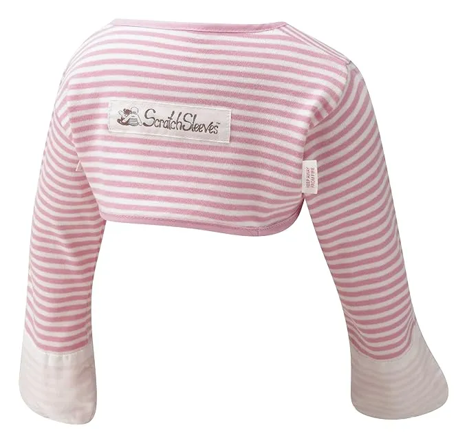 NWT pink and white scratch sleeves size 6 to 9 months