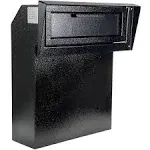 Pochar Rainproof Heavy Duty Mailbox Door Drop Box - Galvanized Steel Weatherproof Mailbox for Keys, Deposit, Payment, Mails - Through The Door Mail