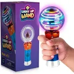 IPIDIPI Toys Spinning Light Up Wand for Kids in Gift Box Rotating LED Toy Wand for