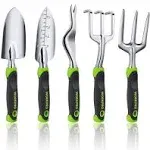 WORKPRO 5 Pieces Garden Tool Set Gardening Cast Aluminum Outdoor Hand Tools Kits