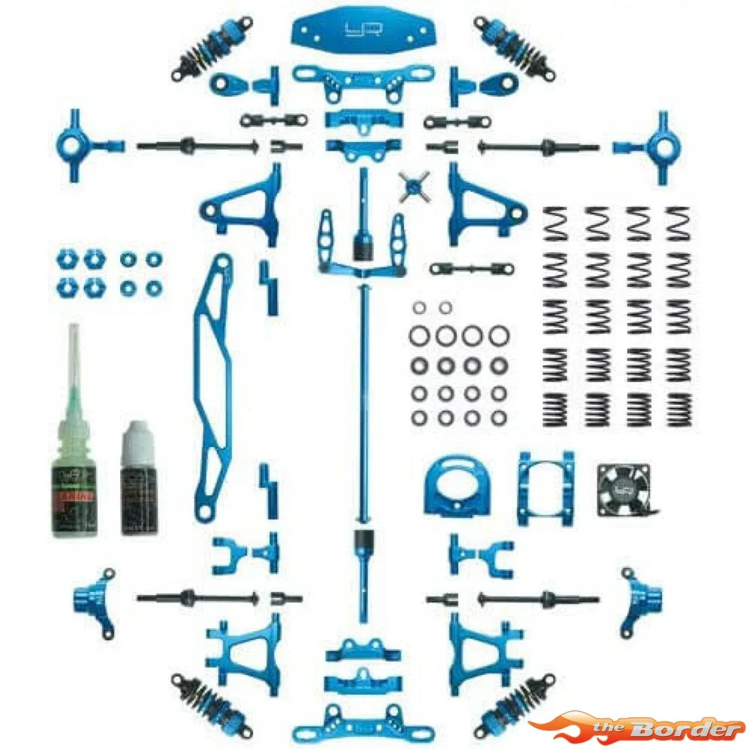 Yeah Racing Aluminium Conversion Kit For Tamiya Tt02 CK-TT02BU