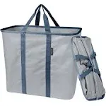 CleverMade Collapsible Laundry Caddy, Large Foldable Clothes Hamper Bag, Laundry