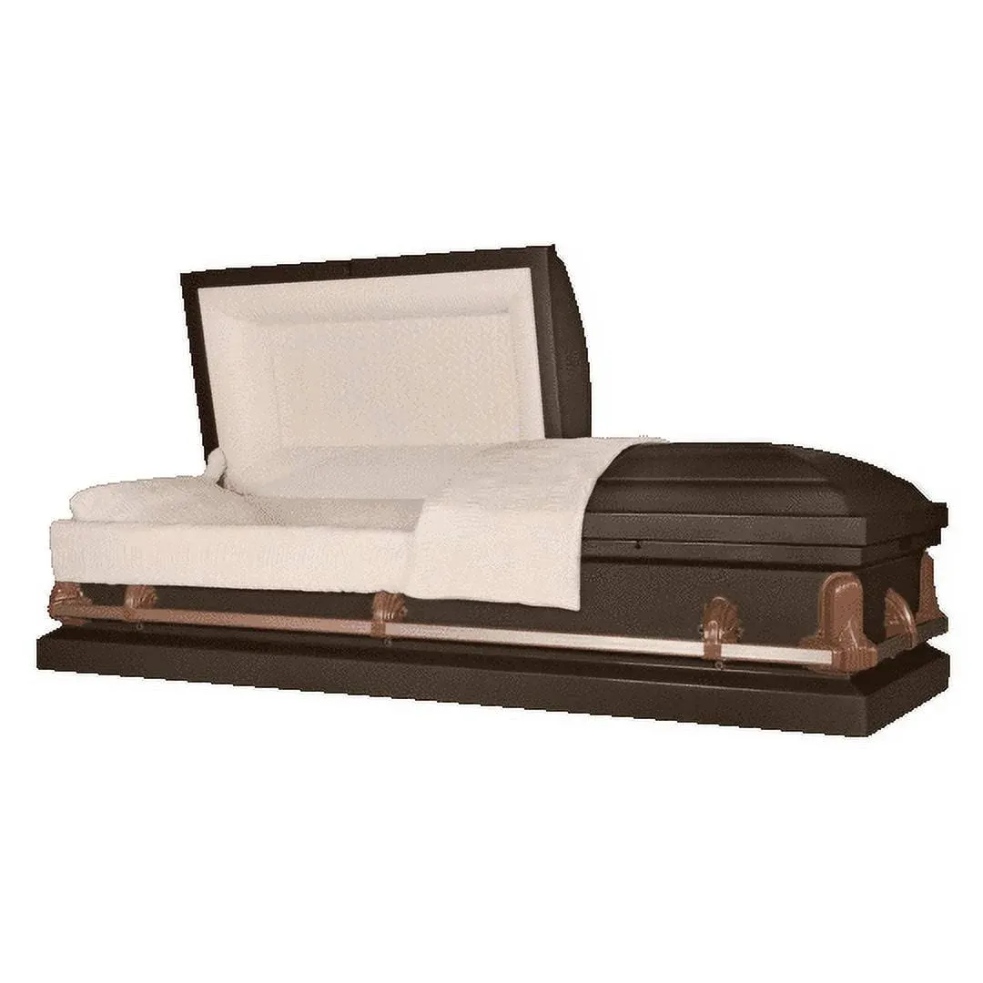 Andover Series | Bronze Steel Casket with Rosetan Interior