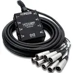 Hosa Little Bro Sub Snake - 8 x XLR Sends and No Returns, 25'