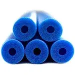 FixFind 52 inch Colorful Foam Pool Swim Noodle 5 Pack in Blue 52"