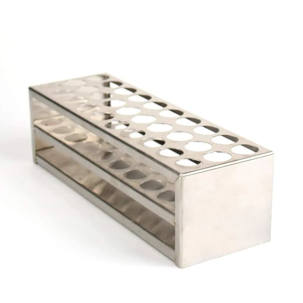 Maccx Tube Rack, Stainless Steel Material, 30Holes(3×10), Suitable for Tubes of Dia.≤21mm, TTR030-21-001