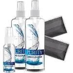 Purity Eyeglass Lens Cleaner Kit - 2 x 8oz and 1 x 2oz Lens Cleaner Spray Bottle