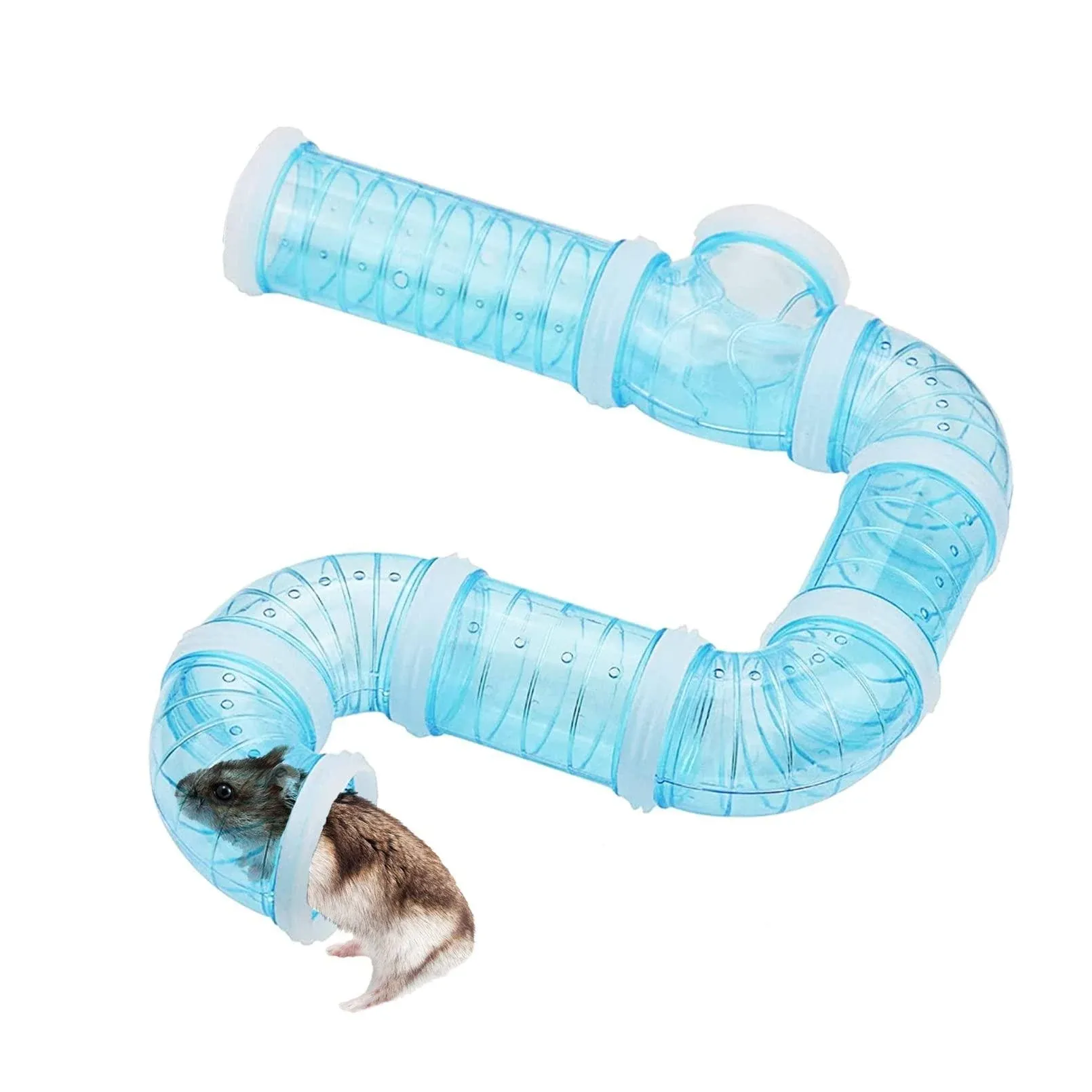 Dwarf Hamster Tube Toy DIY Assorted Toy Pipe Cage Tunnel Excercise for Mouse Hamster or Other Small Animals