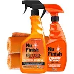 Nu Finish Coat Protector Kit, 4 Piece Car Protector Set Protects and Restores Car Shine, Includes Ceramic Coating, Rapid Shine, and 2 Microfiber